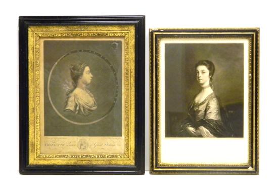 Appraisal: Four Georgian English Mezzotints in Hogarth frames purchased from a