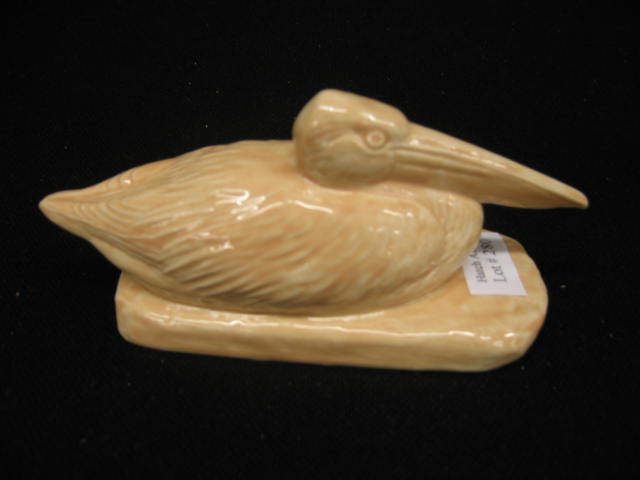 Appraisal: Rookwood Art Pottery Paperweight of a pelican