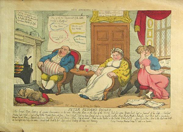 Appraisal: Thomas Rowlandson et al A Group of Caricatures - Ten