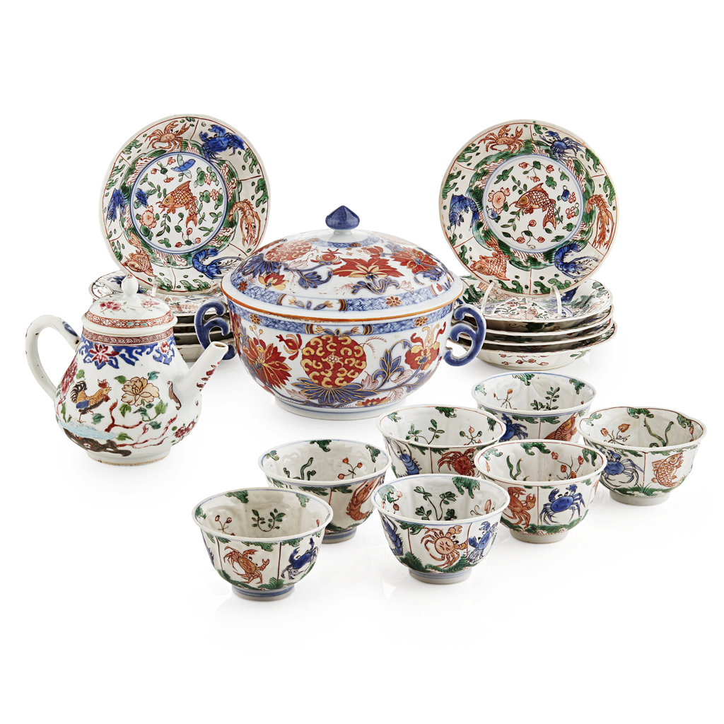 Appraisal: IMARI TEA SET QING DYNASTY TH TH CENTURY comprising a