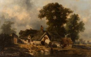 Appraisal: LOUIS ADOLPHE HERVIER French LOUIS ADOLPHE HERVIER French - FARMYARD