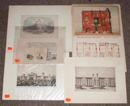 Appraisal: Maryland Landmarks Seven prints mostly removed from books including ''Maryland