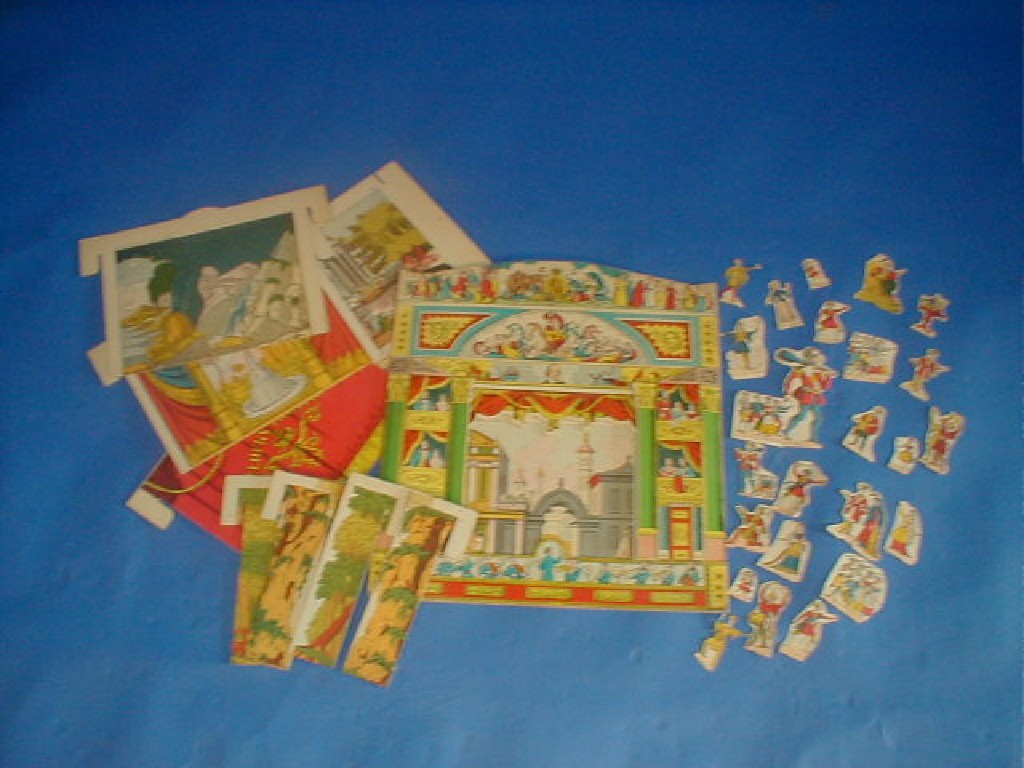 Appraisal: A mid thC facsimile Pollocks card toy theatre dismantled state