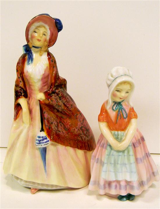 Appraisal: Two Royal Doulton figurines including ''Toothless'' a young girl with