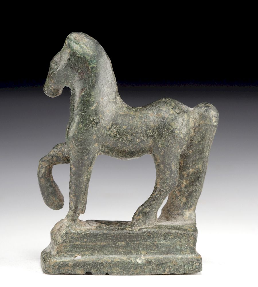 Appraisal: Miniature Roman Bronze Horse Figurine Roman Imperial Period ca st