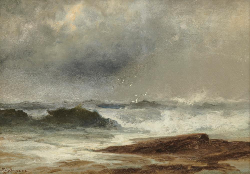 Appraisal: FRANKLIN D BRISCOE American - Crashing Waves oil on board