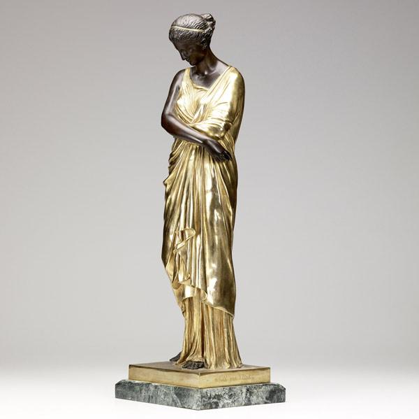 Appraisal: AUGUSTE-MARIE BARREAU French d Dore and patinated bronze of a