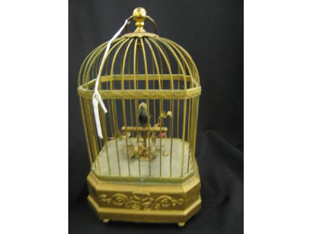 Appraisal: Mechanical Bird in Cage Music Box working tall