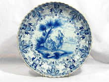 Appraisal: A Delft blue and white dish circa cm diameter