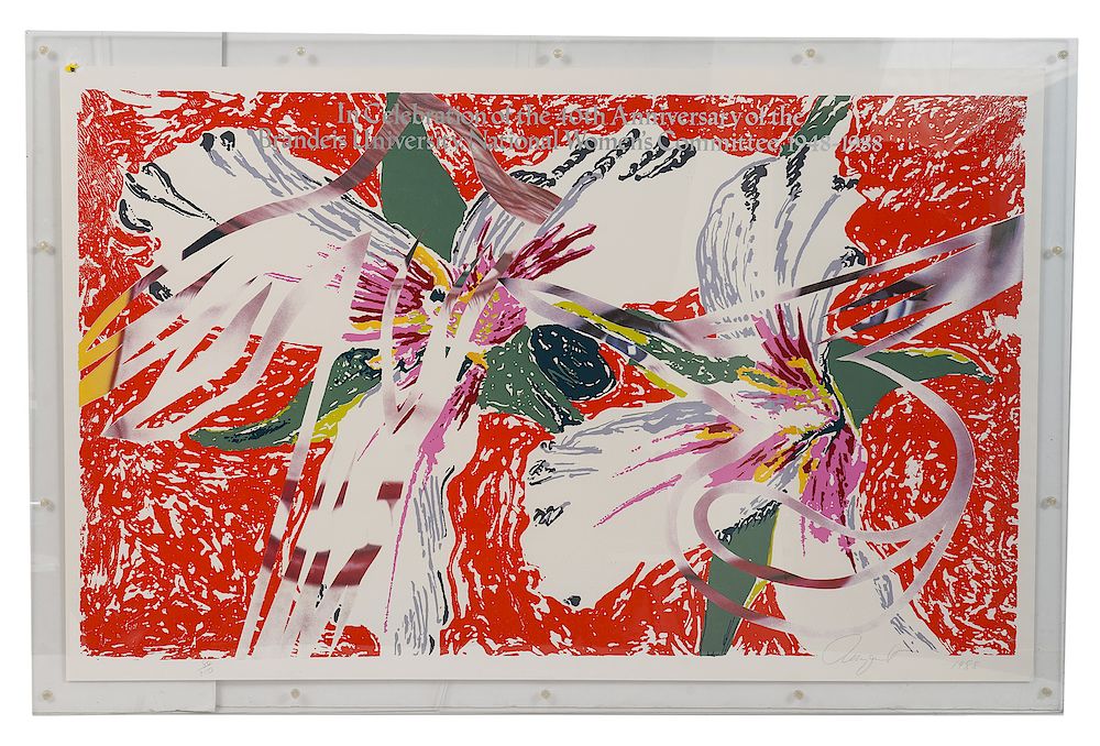 Appraisal: James Rosenquist Silkscreen on Paper James Rosenquist silkscreen honoring the