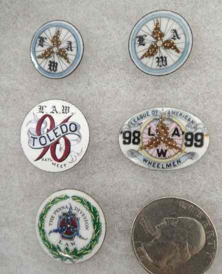 Appraisal: Lot L A W Enamel Discs Toledo Penna ' '