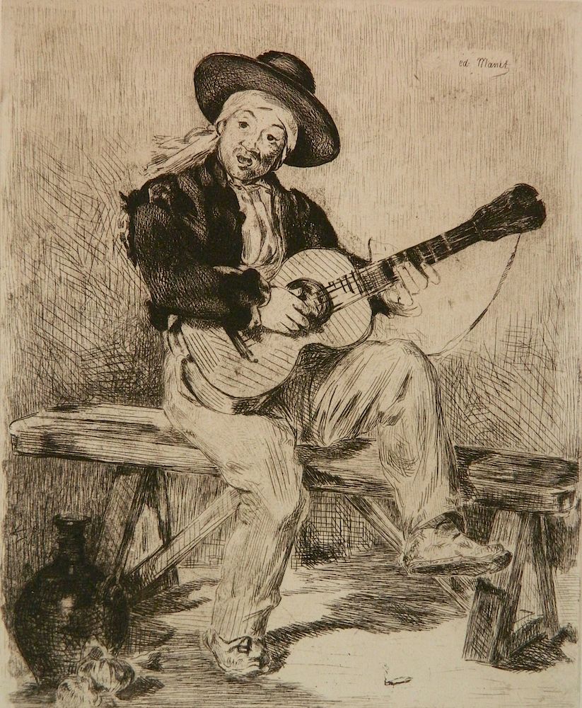 Appraisal: Edouard Manet etching and drypoint Edouard Manet French - -