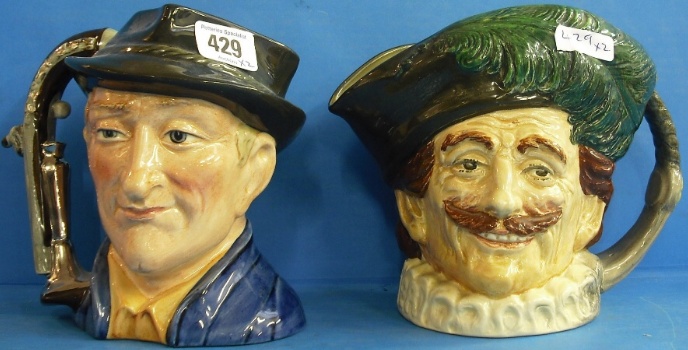 Appraisal: Royal Doulton Large Character Jugs The Antique Dealer D and