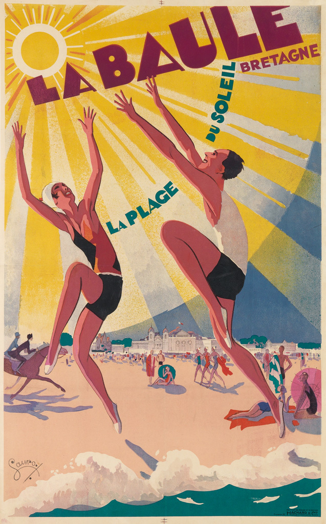 Appraisal: MAURICE LAURO - LA BAULE x inches x cm Hachard