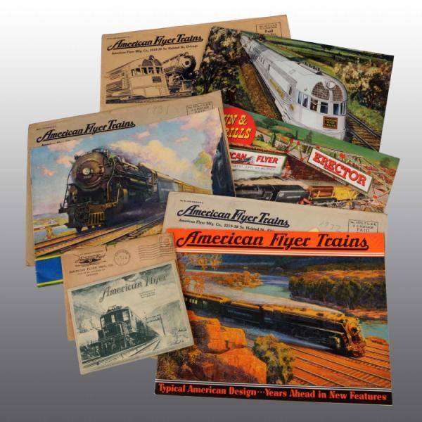 Appraisal: Lot of American Flyer Train Catalogs Description Pre and post-