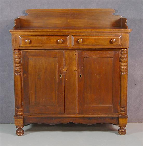 Appraisal: Empire Style Jelly Cupboard Mid th Century Poplar with dovetailed