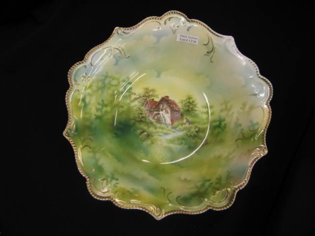 Appraisal: R S Prussia Porcelain Mill Scene Bowl spring background master