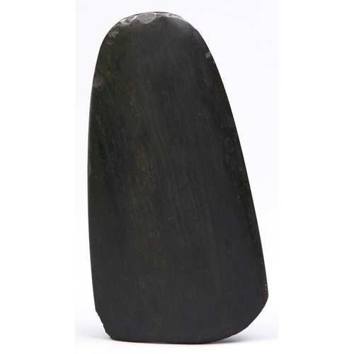 Appraisal: A smooth basalt hand axe cm l More Information Chipped