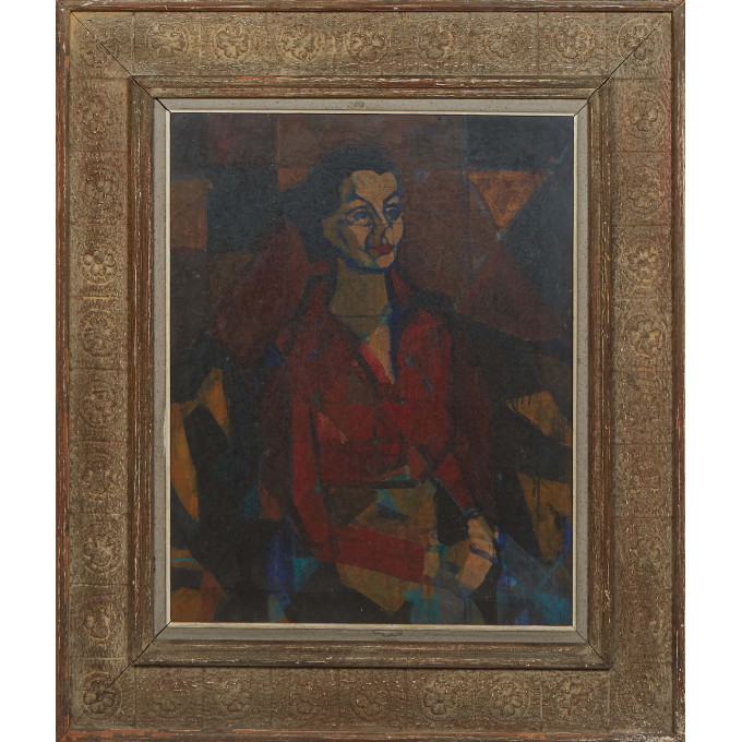 Appraisal: Modern School Portrait of a Woman th c oil on