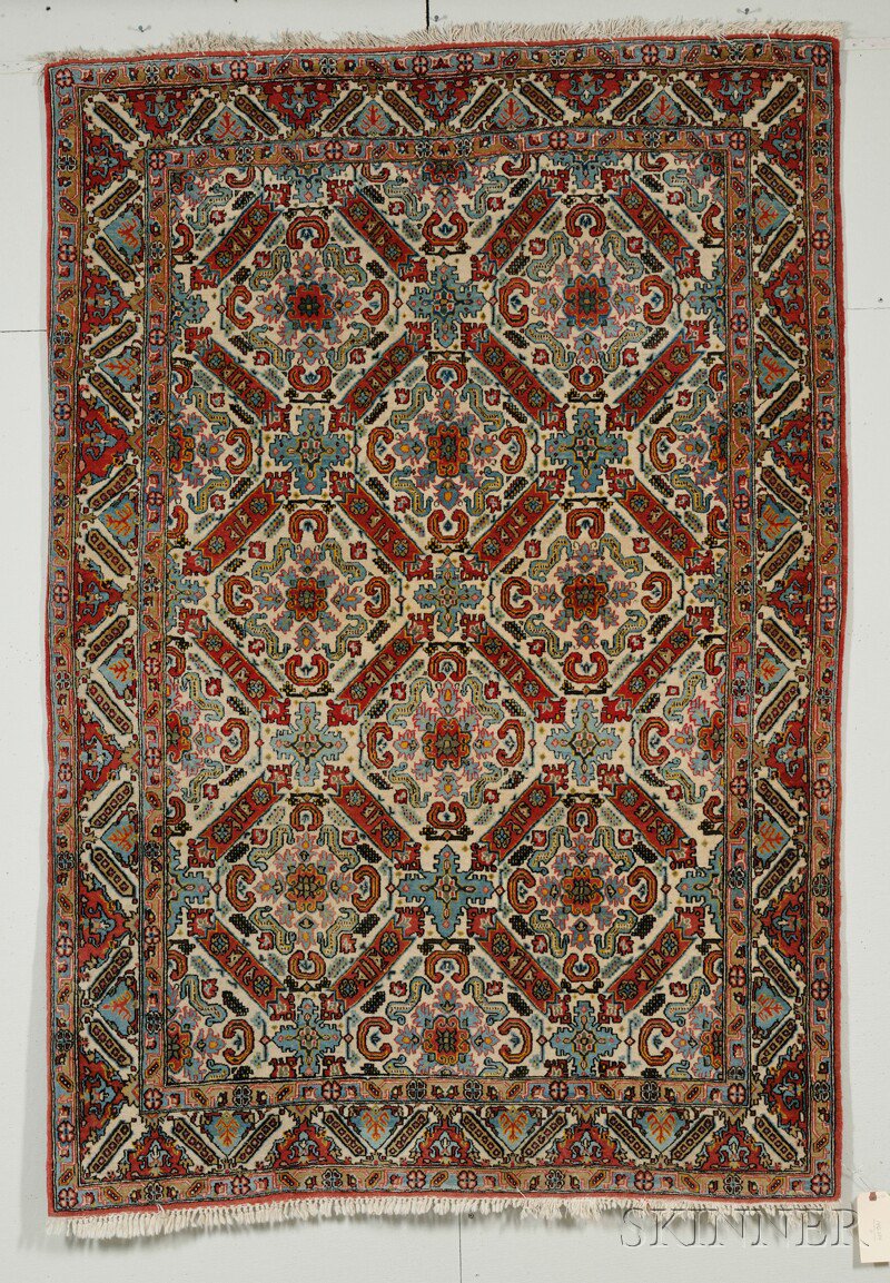 Appraisal: Central Persian Rug second quarter th century ft in x