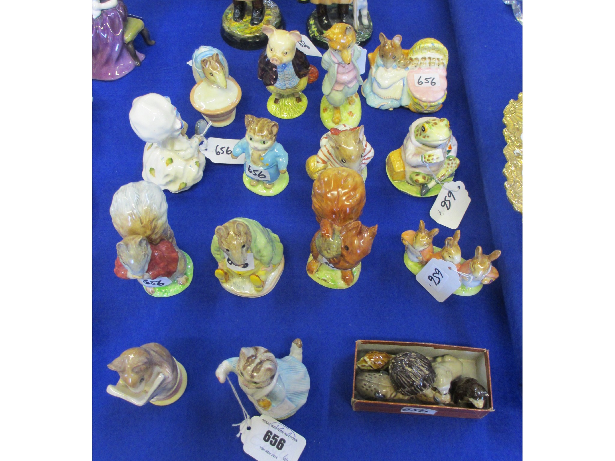 Appraisal: Twelve Beswick gold backstamp Beatrix Potter figures to include Anna