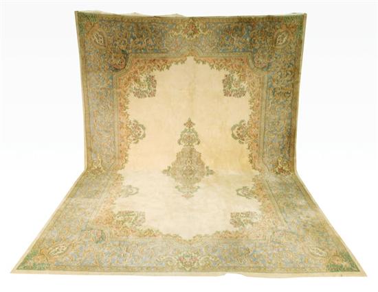 Appraisal: Persian Kerman carpet ' x ' Provenance Atlanta Georgia private