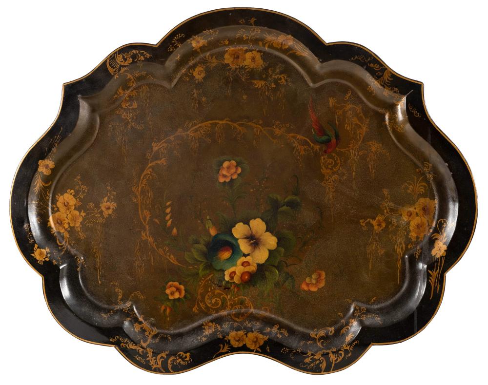 Appraisal: TOLEWARE TRAY LATE TH CENTURY X TOLEWARE TRAY Late th