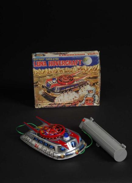 Appraisal: Tin TPS Luna Hovercraft Battery-Operated Toy Description Working Marked TPS