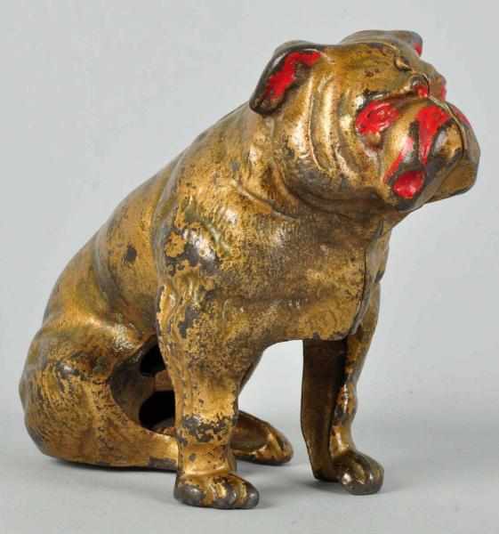 Appraisal: Cast Iron Hubley Seated Bulldog Still Bank Description Circa s