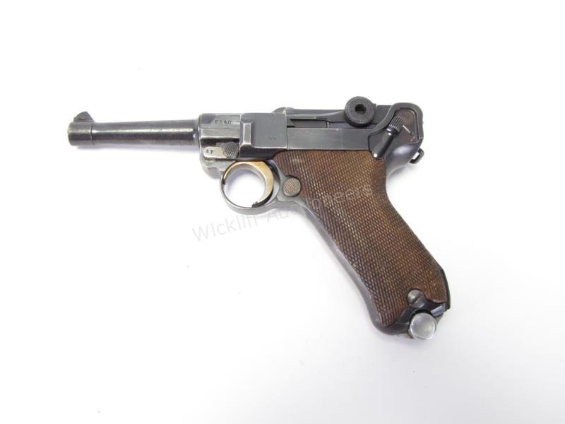 Appraisal: Mauser Dated Chamber S Luger Pistol-Round barrel Chambered in mm