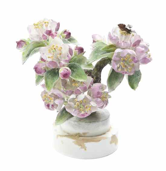 Appraisal: A Royal Worcester Dorothy Doughty Apple Blossom Spray with honey