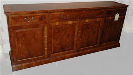 Appraisal: Georgian Style Fruitwood Side Cabinet Estimate nbsp nbsp nbsp -