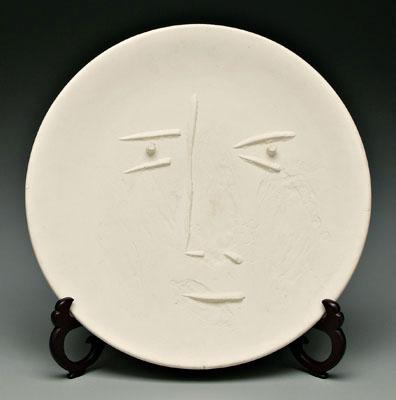 Appraisal: Picasso ceramic charger Pablo Picasso Spanish - Visage de face