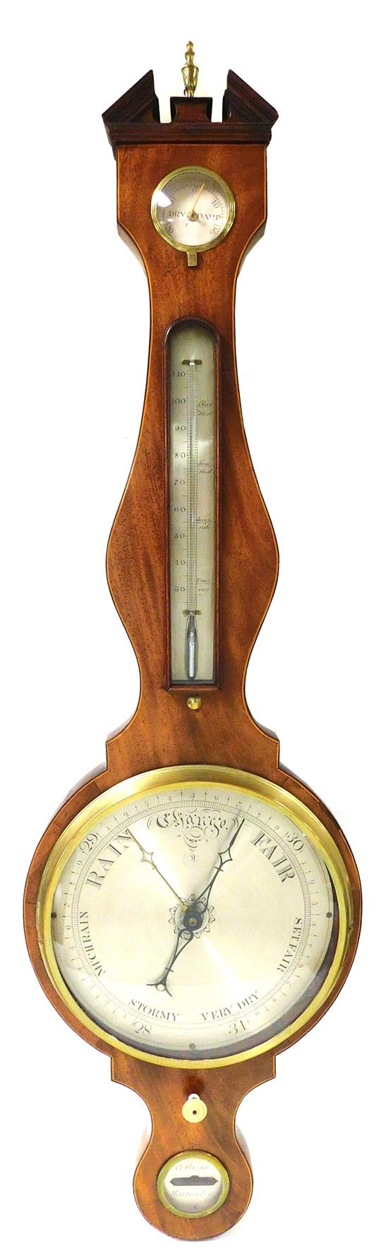 Appraisal: Gillando Broggi Italian active Essex England c - wall barometer