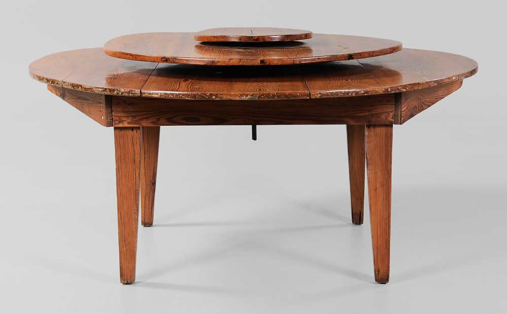 Appraisal: Southern Yellow Pine Lazy Susan Table probably Georgia or South