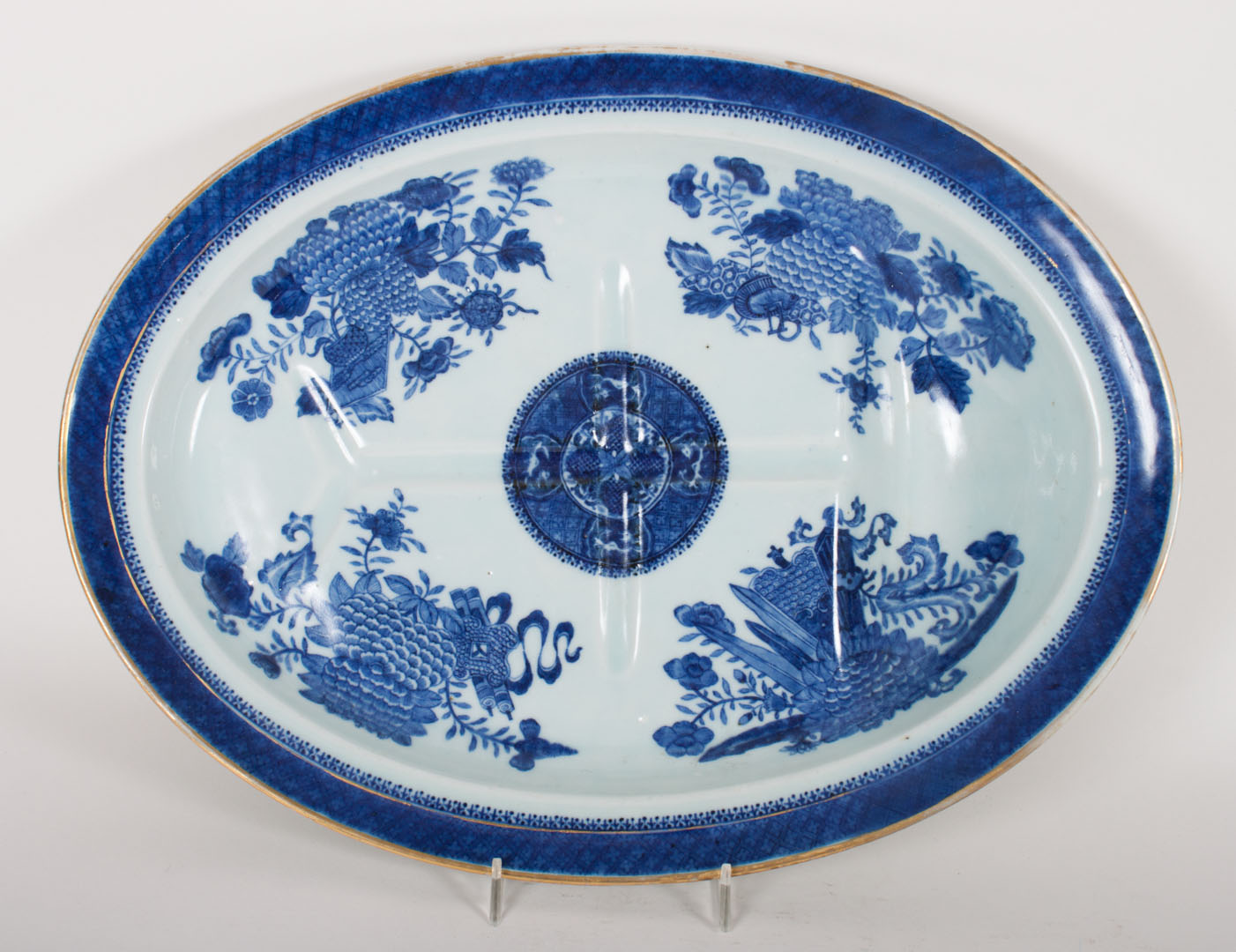 Appraisal: Chinese Export Blue Fitzhugh porcelain platter circa well and tree