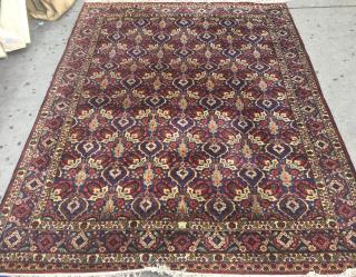 Appraisal: Persian Carpet Wool on cotton with all-over design