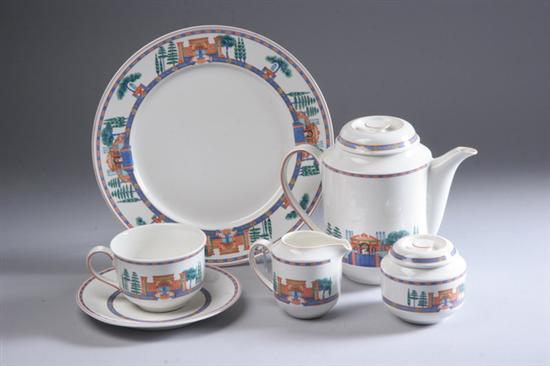 Appraisal: -PIECE VILEROY AND BOCH PARTIAL DINNER SERVICE Via Appia pattern