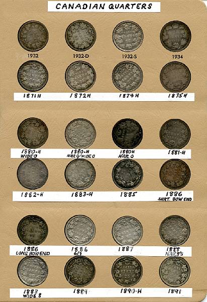 Appraisal: Canada Quarters - Including most but not all issues Includes