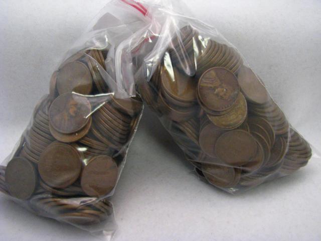 Appraisal: Lot of wheat pennies approximately count