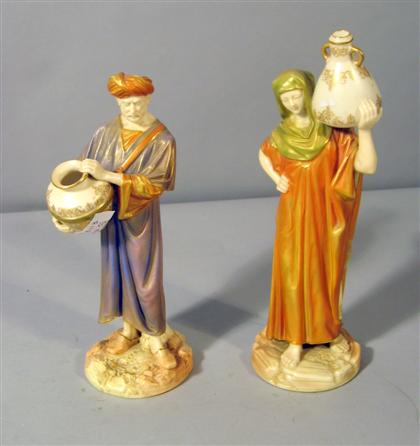 Appraisal: Pair of Royal Worcester porcelain figures of 'Cairo Water Carriers'