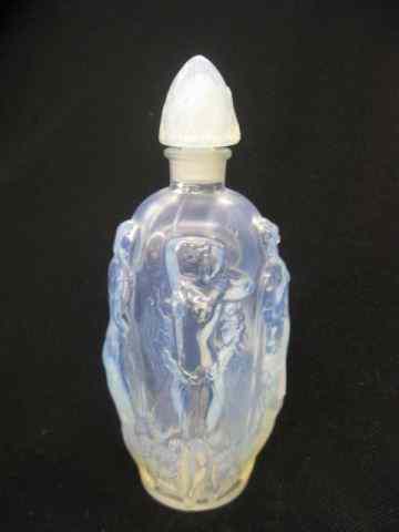 Appraisal: Sabino French Opalescent Art Glass PerfumeBottle deco ladies '' signed