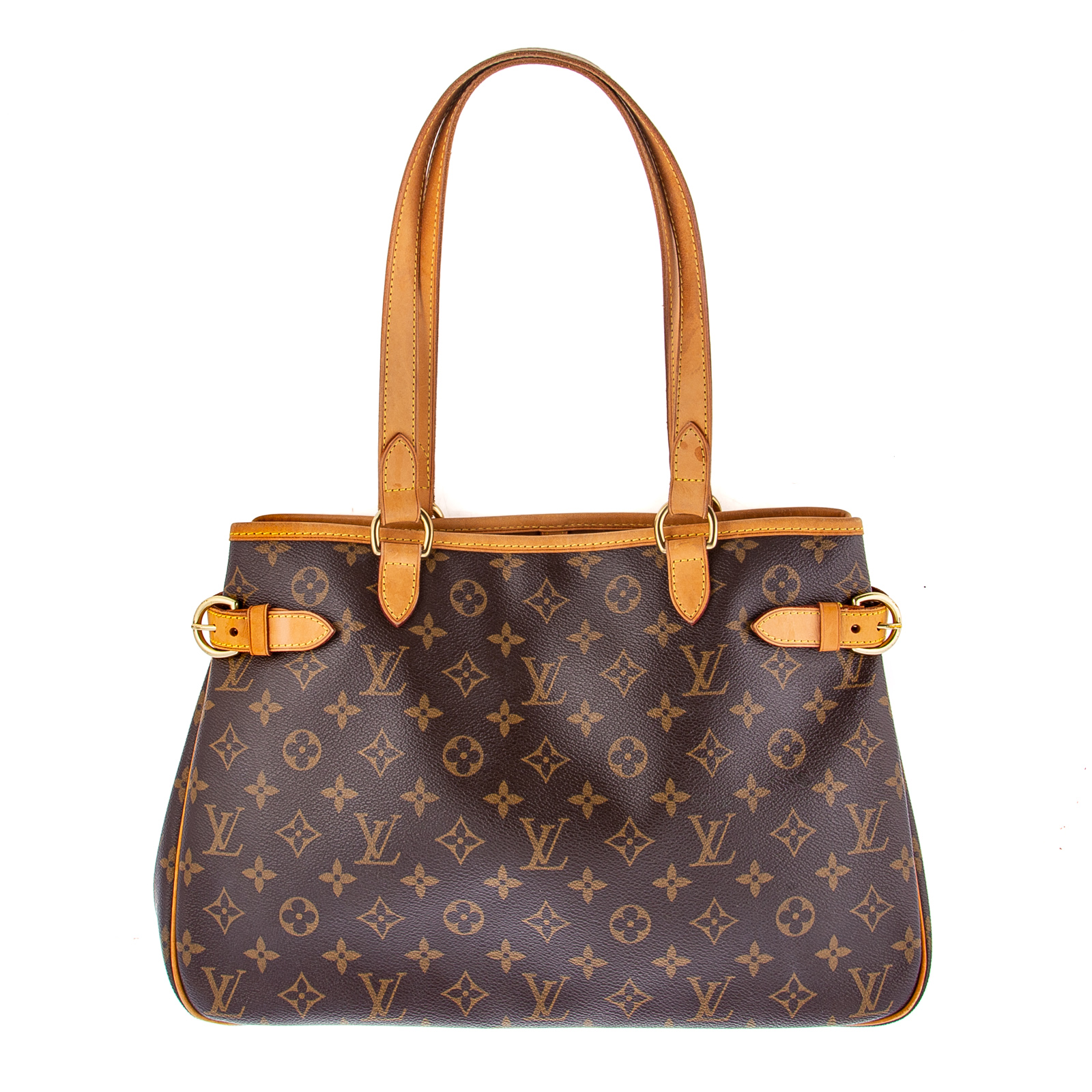 Appraisal: A LOUIS VUITTON MONOGRAM BATIGNOLLES HORIZONTAL A brown and tan