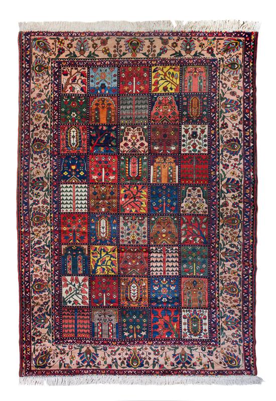 Appraisal: Sale Lot A Persian Pictorial Wool Rug feet inches x