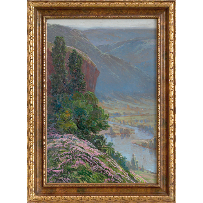 Appraisal: William Didier-Pouget French - Spring Landscape c oil on board