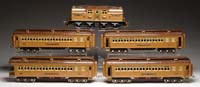 Appraisal: LIONEL STANDARD GAUGE ELECTRIC LOCO E W FOUR MATCHING CARS