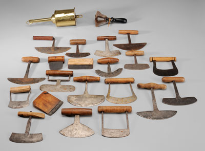 Appraisal: Twenty-Two Food Cutters and Scrapers American British and Continental th