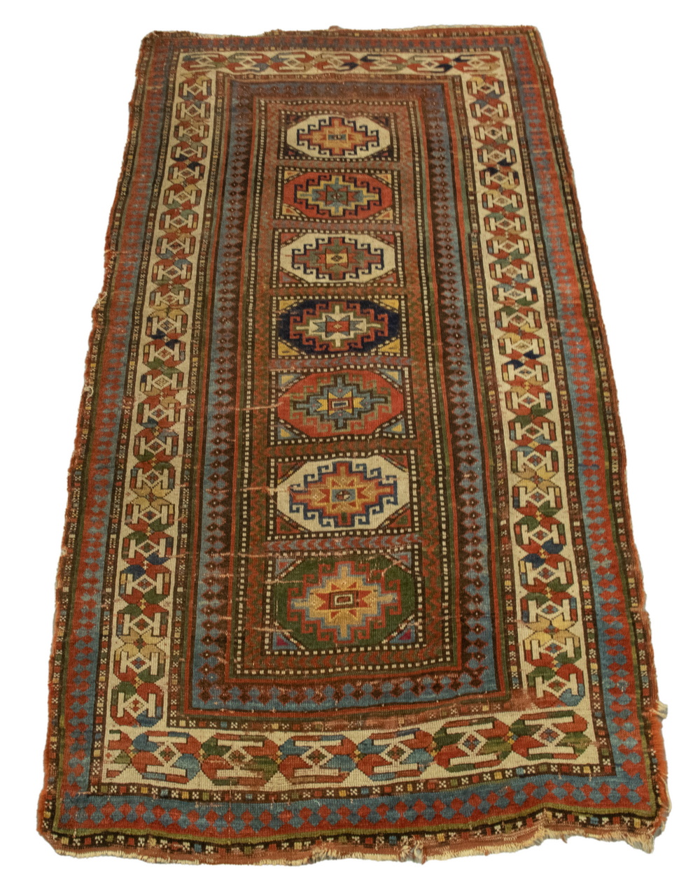 Appraisal: KAZAK RUG ' X ' Southwest Caucasus late th c