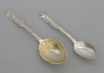 Appraisal: A Lot of Two Towle Sterling Silver Spoons Large serving