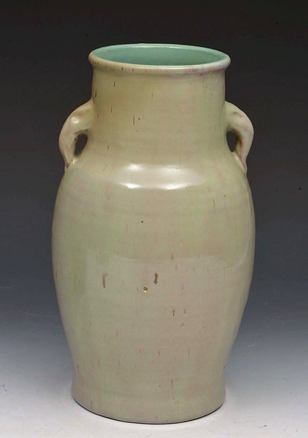 Appraisal: George J Cox for Mortlake PotteryVase decorated in a cream